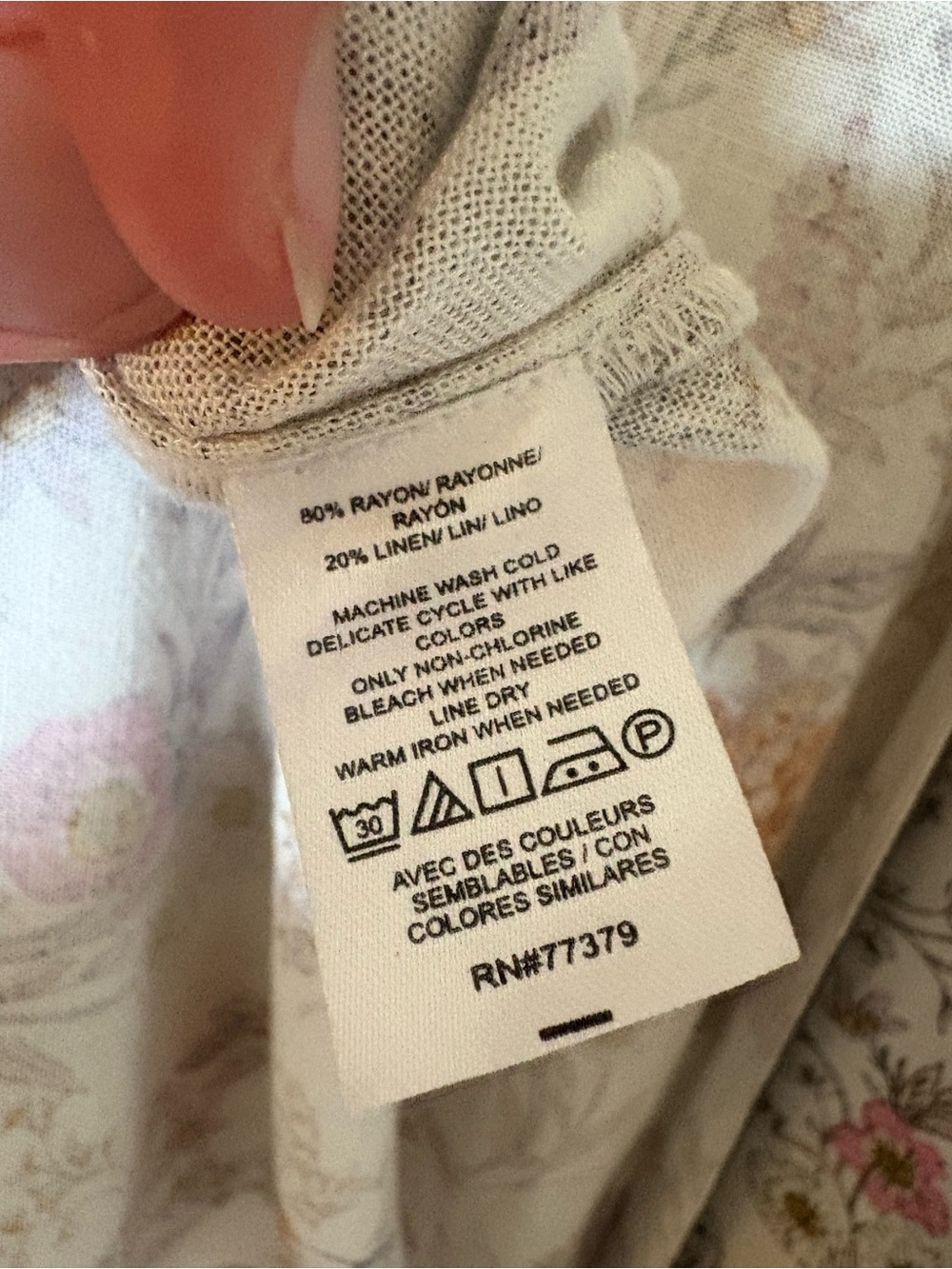 Ann Taylor Floral Open-Front Kimono Tunic - White, Orange & Gray - Picture 3 of 4